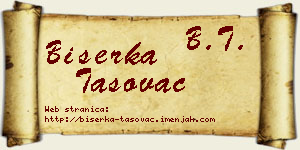 Biserka Tasovac vizit kartica